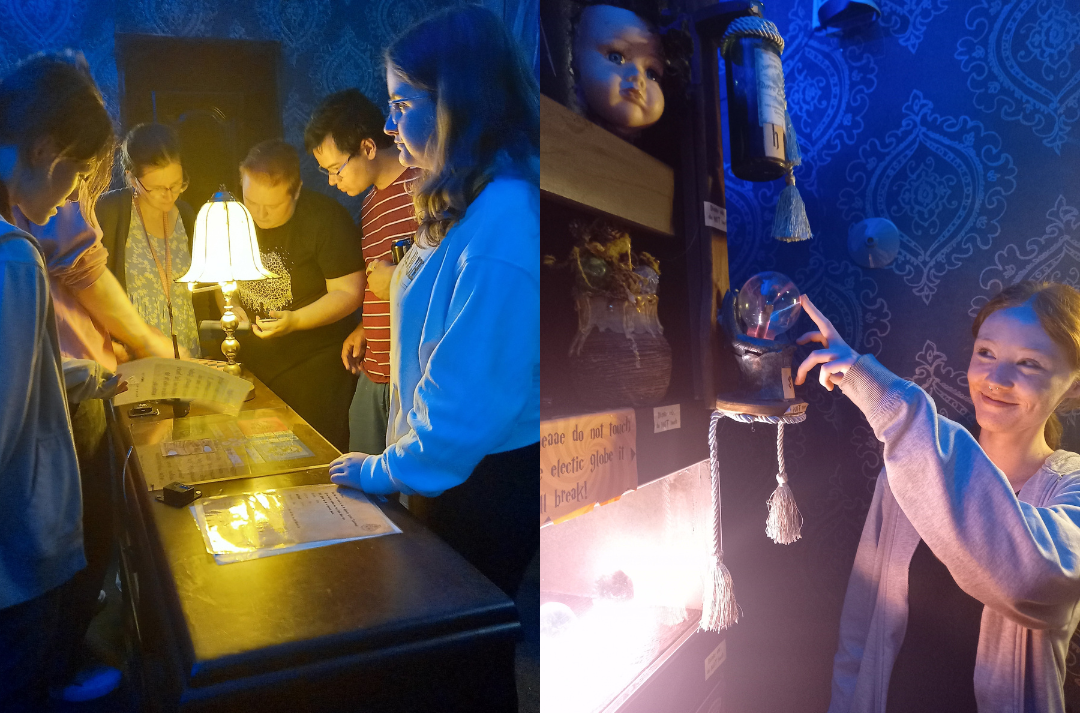 Rangatahi at a Harry Potter escape room peer-event